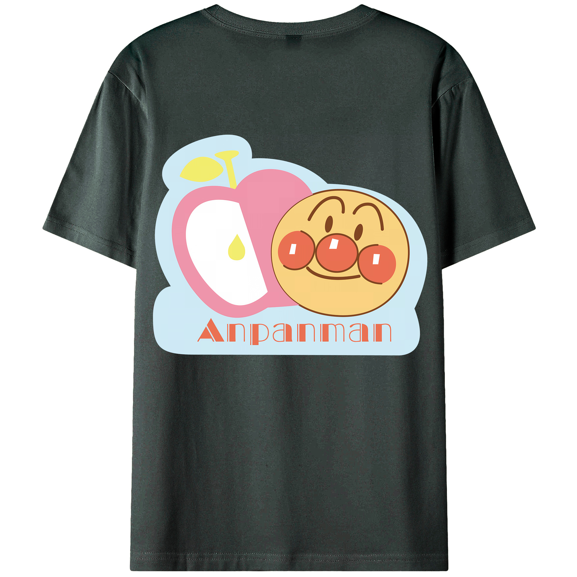 （画像用） アンパンマン Anpanman 綿100％ メンズ半袖Tシャツ（バックプリント） 通気性